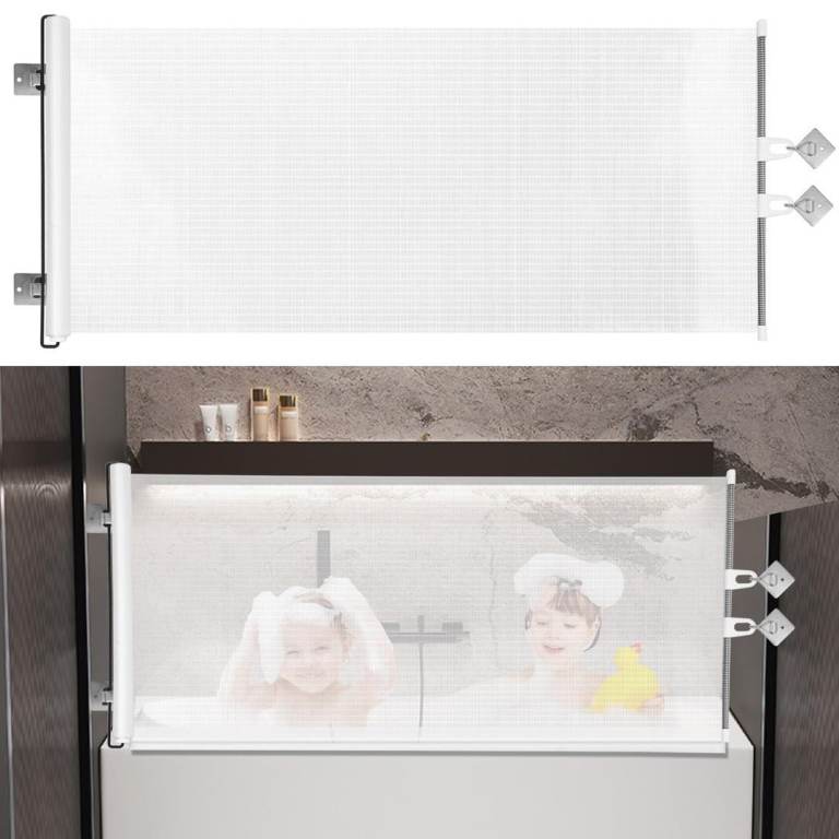BRAND NEW - retractable bathtub splash guard