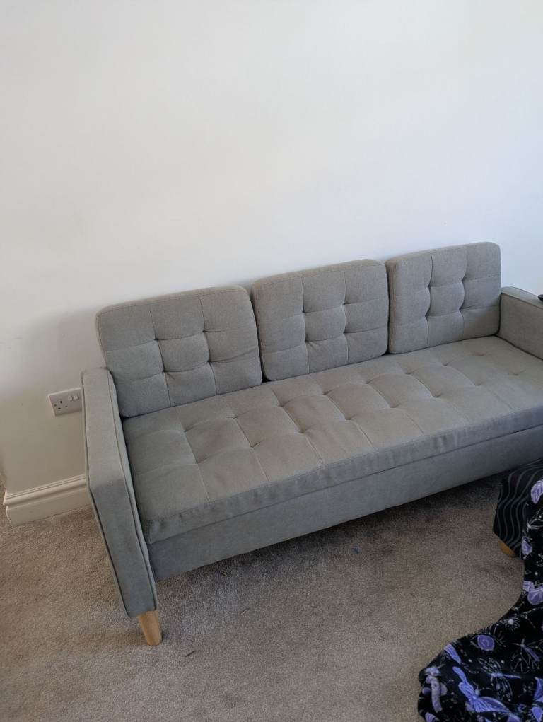 Small boxy sofa