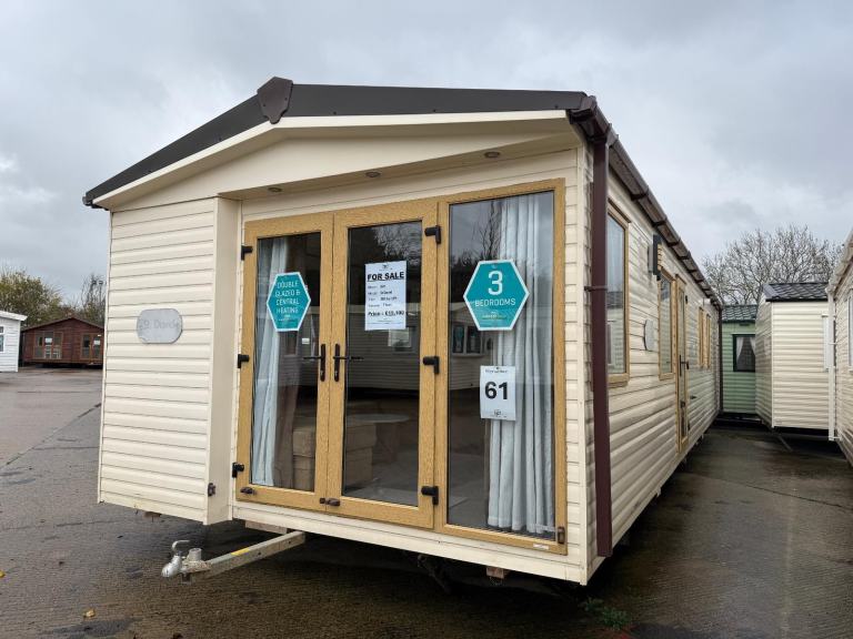 3 Bed Static Caravan - DG, CH, Patio Doors - Offsite Sale, Own Land, Self Build