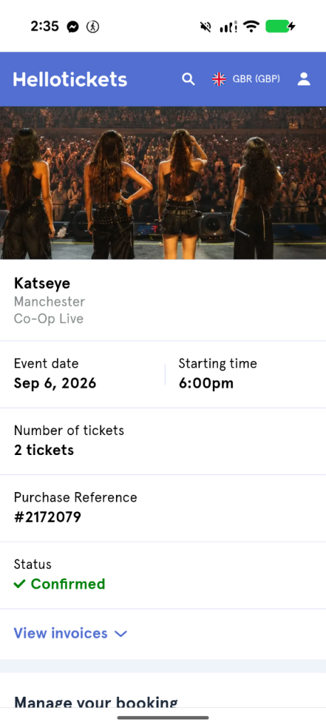 Katseye Concert Tickets Manchester Co-Op Live - 2 Confirmed Tickets