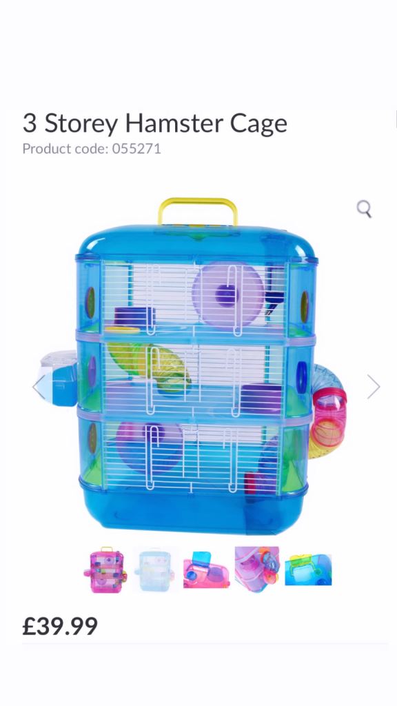 3 story hamster cage 