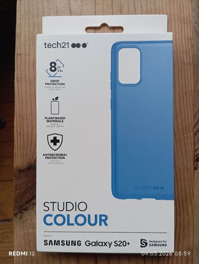Tech21 Case for Samsung Galaxy S20+ Blue Studio Colour