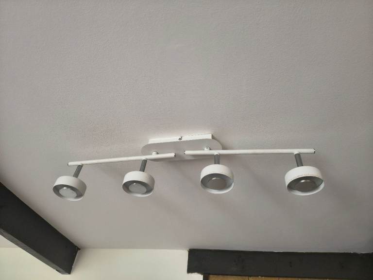 White ceiling lights 