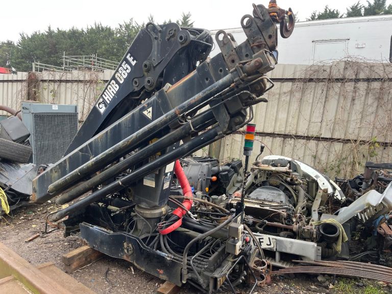 HIAB 085E 5 PUSH OUT TRUCK CRANE EXCELLENT VERY LOW USE 