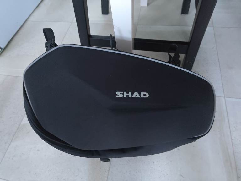 SHAD Motorcycle Saddlebags – Black, Good Condition