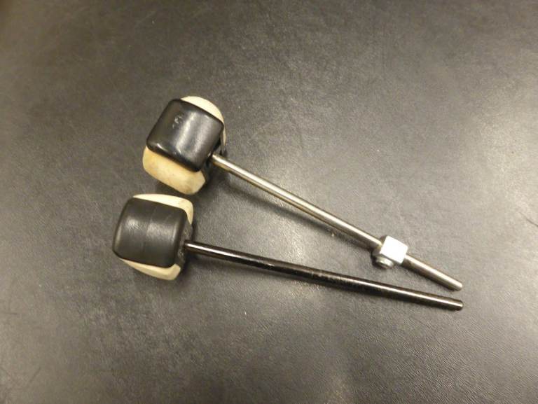  Pearl Bass Drum Pedal Beaters 1x VGC 1 x Worn £10 For Both