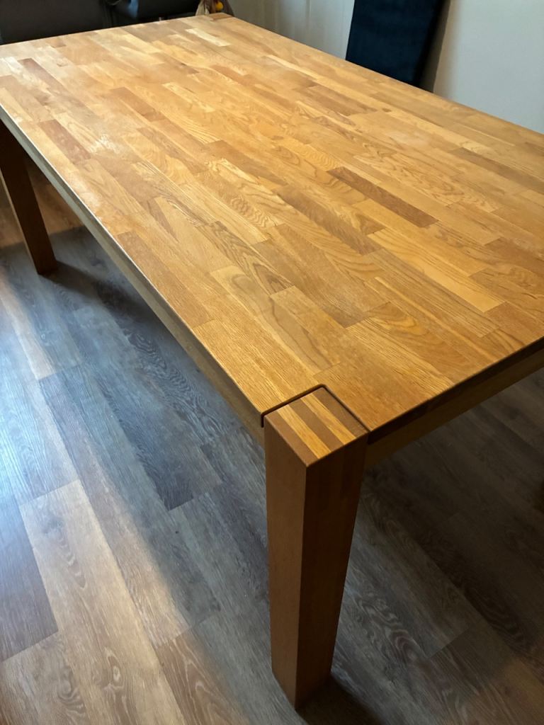 Solid wood 8 seater table