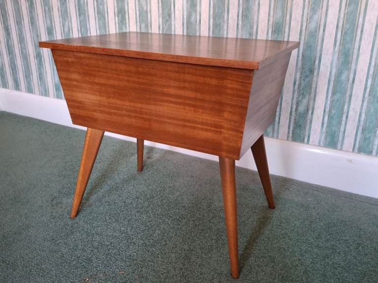 Vintage Teak Sewing Box