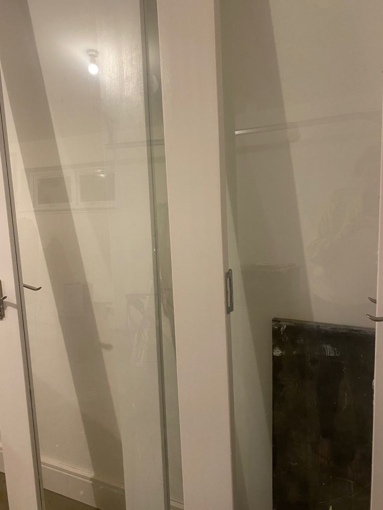 Two internal glass doors 