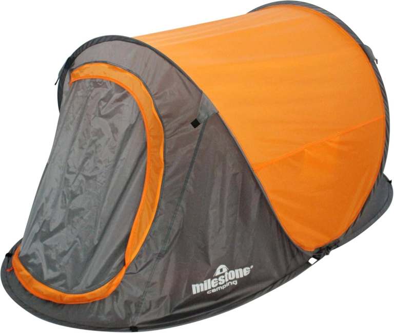 'Milestone Camping' Pop Up Tent - Sleeps 1 Person - Festivals, Hiking etc - preloved