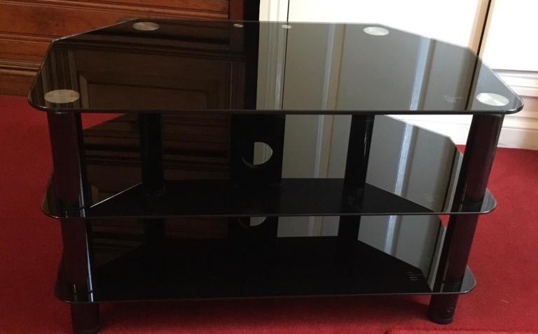 Glass TV stand, 