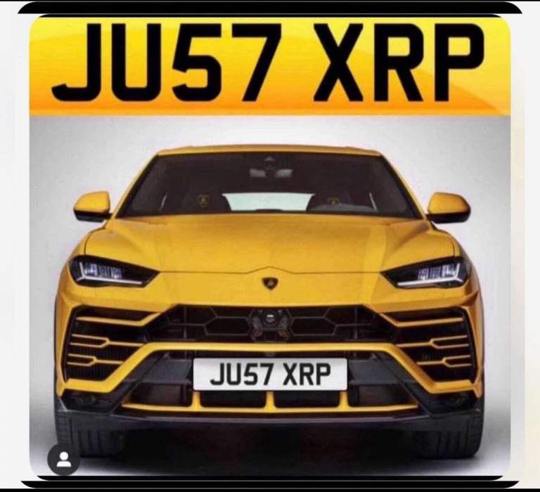 Private number plate XRP loads more 