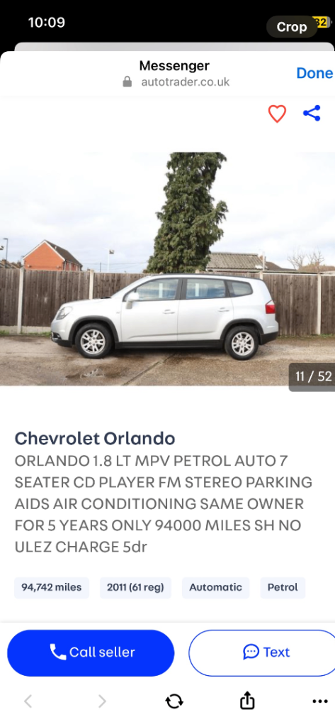 Chevrolet, ORLANDO, MPV, 2011, Other, 1796 (cc), 5 doors