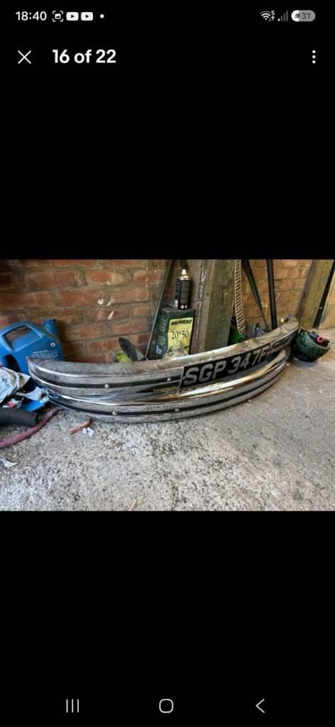 VW Beetle classic original Europa Bumpers