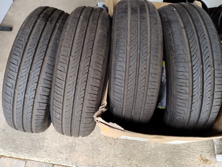 Four Summer Tyres - 1500 miles only - 165/65R 15s