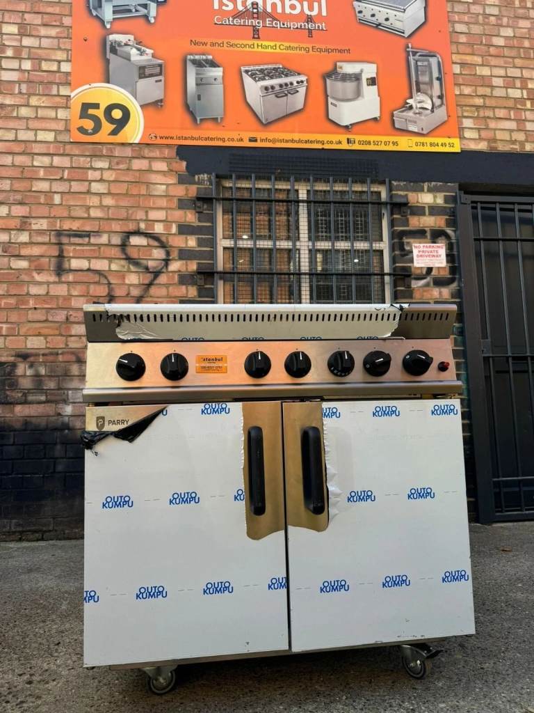 Parry GB6 Natural Gas Six Burner Cooker with Oven 17/2/26