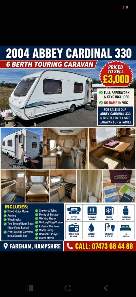 2005 ABBEY 6 BERTH CARAVAN 