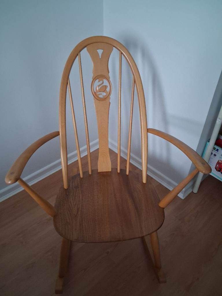 Ercol Swan back rocking chair