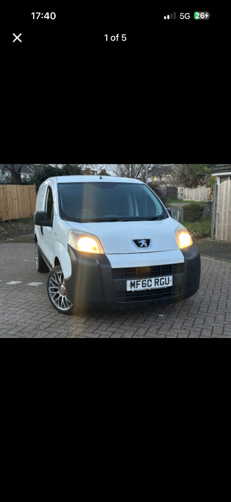 Peugeot, BIPPER, Panel Van, 2010, Manual, 1399 (cc)