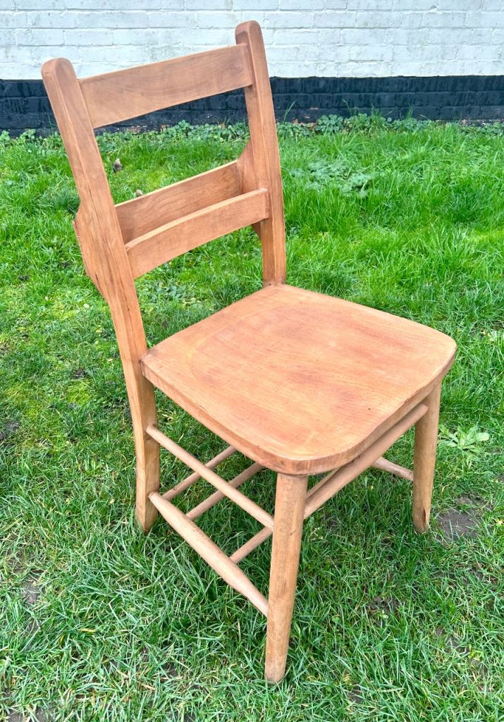 12 available antique chapel church chairs vintage kitchen oak dining old wooden stacking wedding