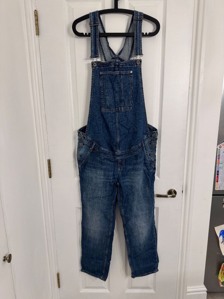 H&M maternity dungarees denim blue
