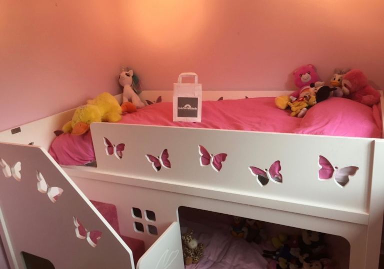 Kids Funtime bed bunk bed with stairs 