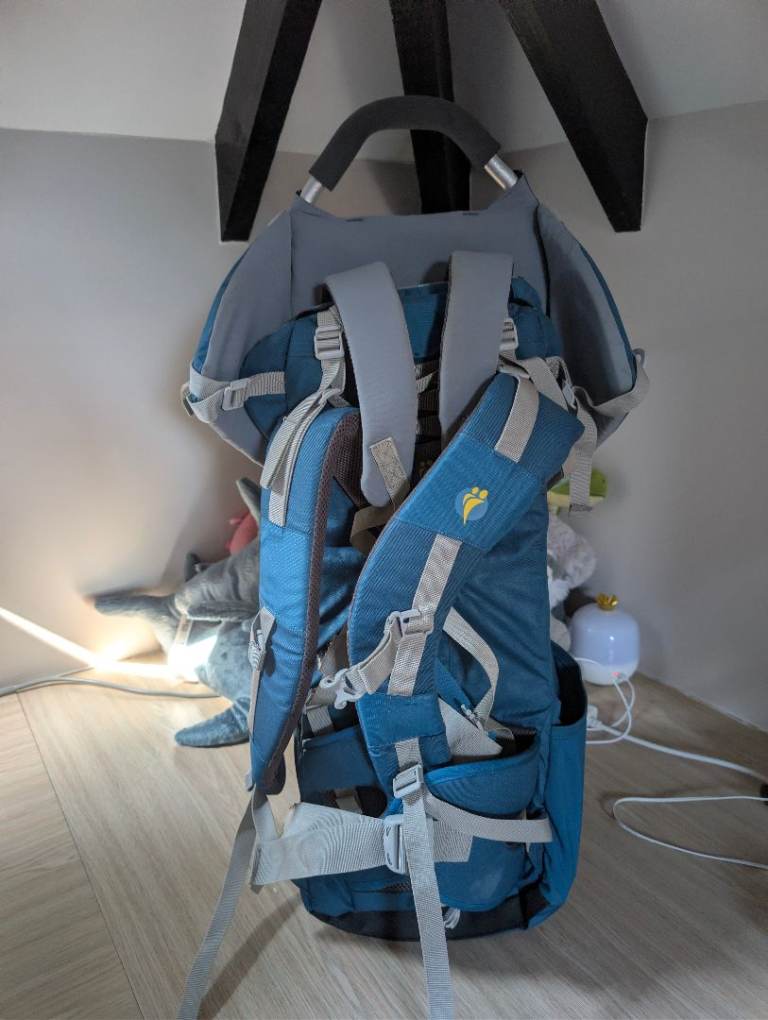 Baby Carrier Backpack – Blue, Good Condition