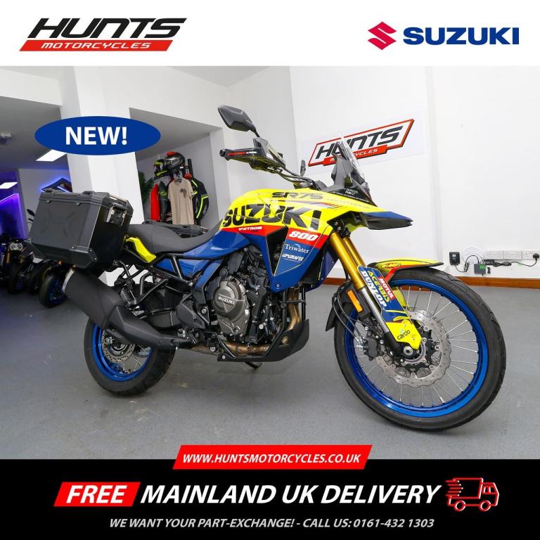 NEW Suzuki V-Strom 800DE. WITH FREE SIDE CASES & DECAL KIT. £9,999 On The Road