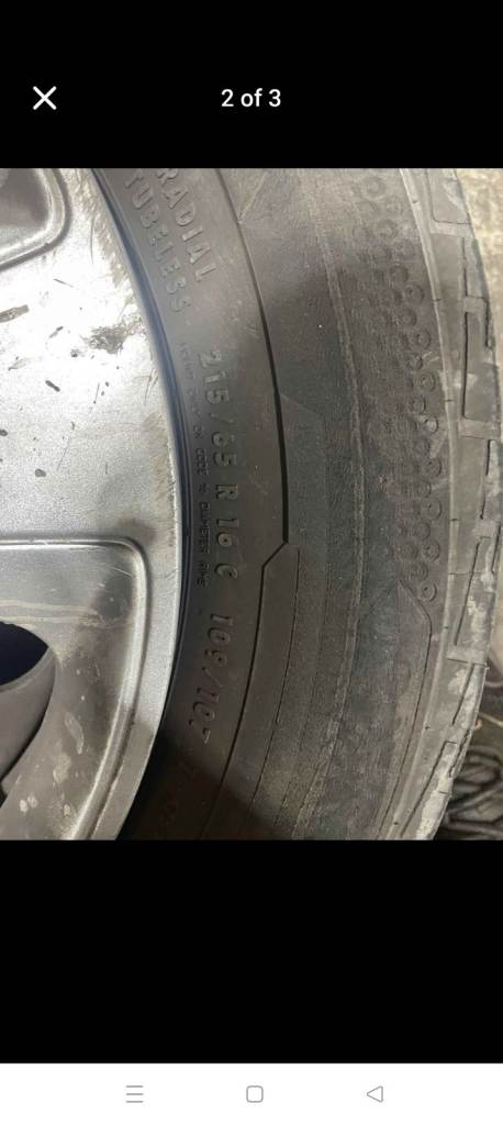 Ford transit 215/65R16