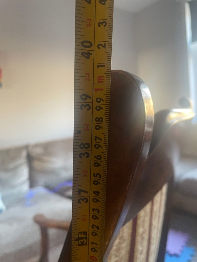 Antique Highback armchair - Recently Re-upholstered 