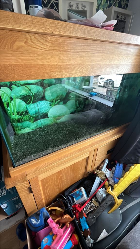 Fish tank solid oak