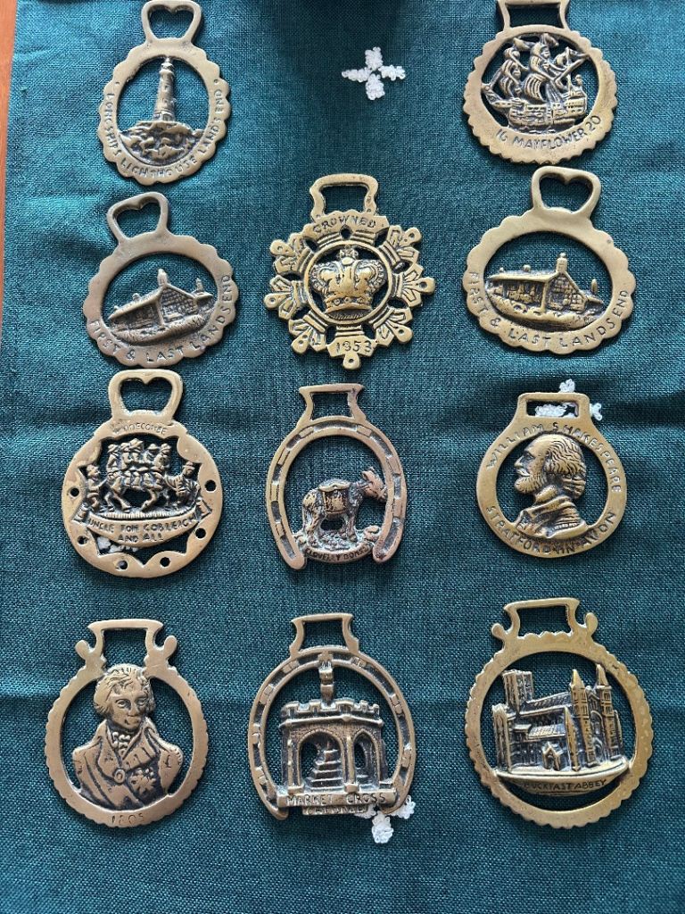 Vintage horse brasses