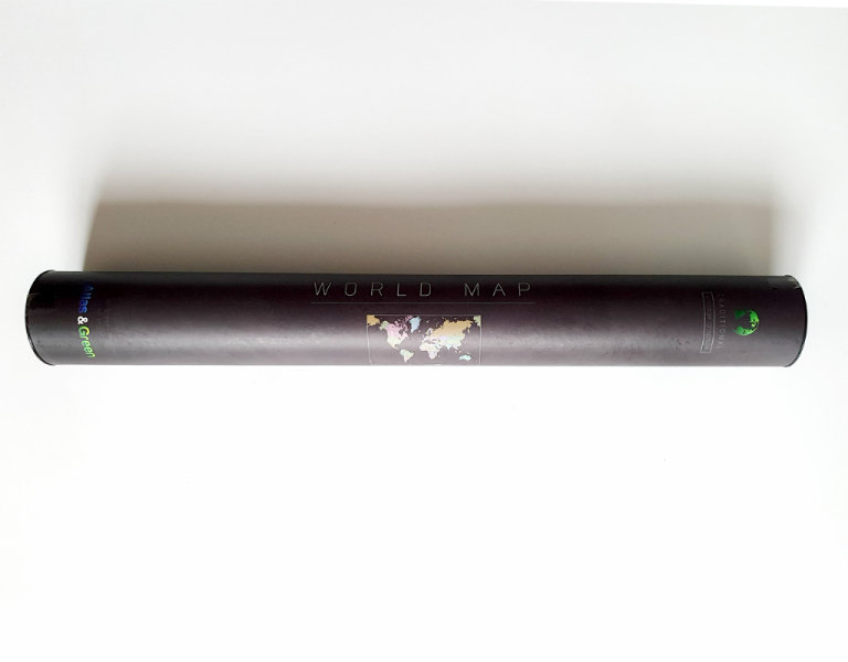World Map in Tube. Brand NEW