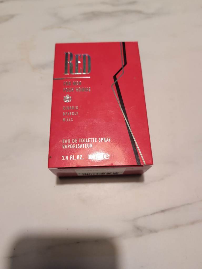 RED BY GIORGIO BEVERLY HILLS 3.4OZ EDT SPRAY FOR MEN