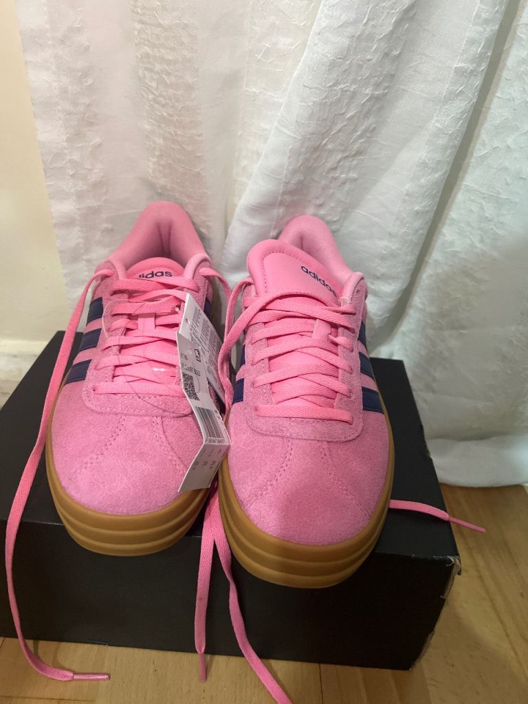 Adidas Pink Suede Trainers – Brand New with Tags