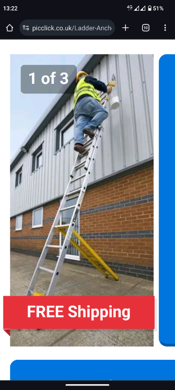 N&P ladder anchor stabiliser safety anti slip