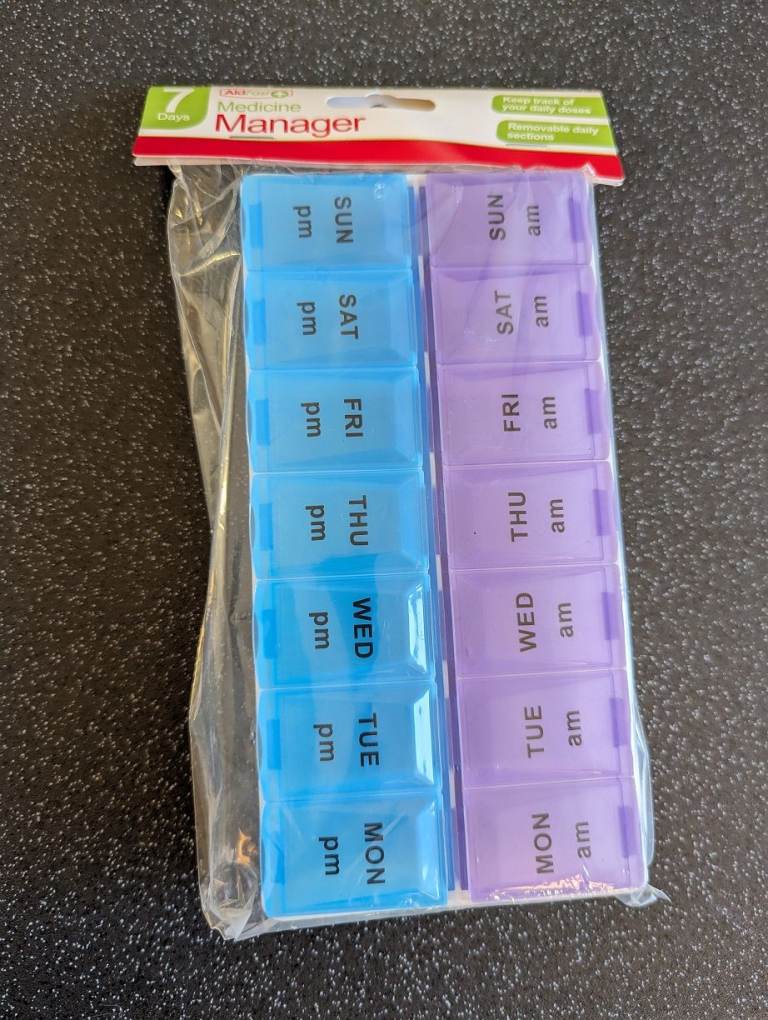 7 Day AM & PM Medicine Manager - brand new unopened