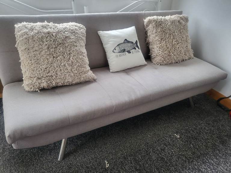 Light grey fold up bed 