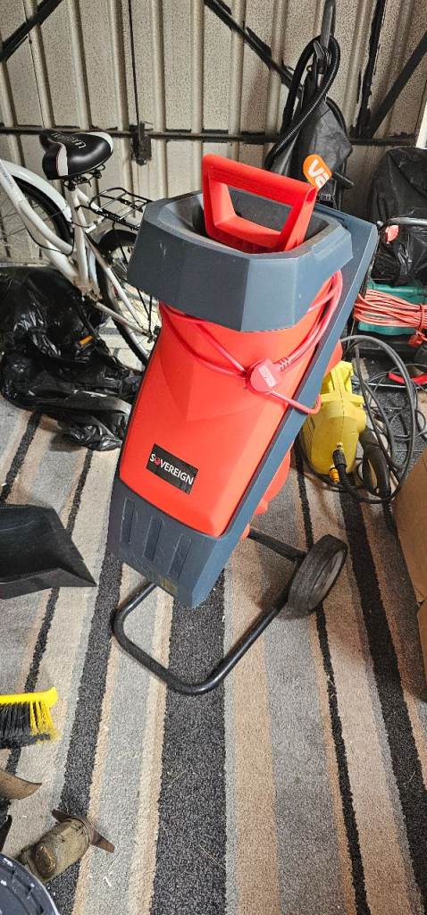 Parkside Garden Shredder – Good Condition, Red & Grey