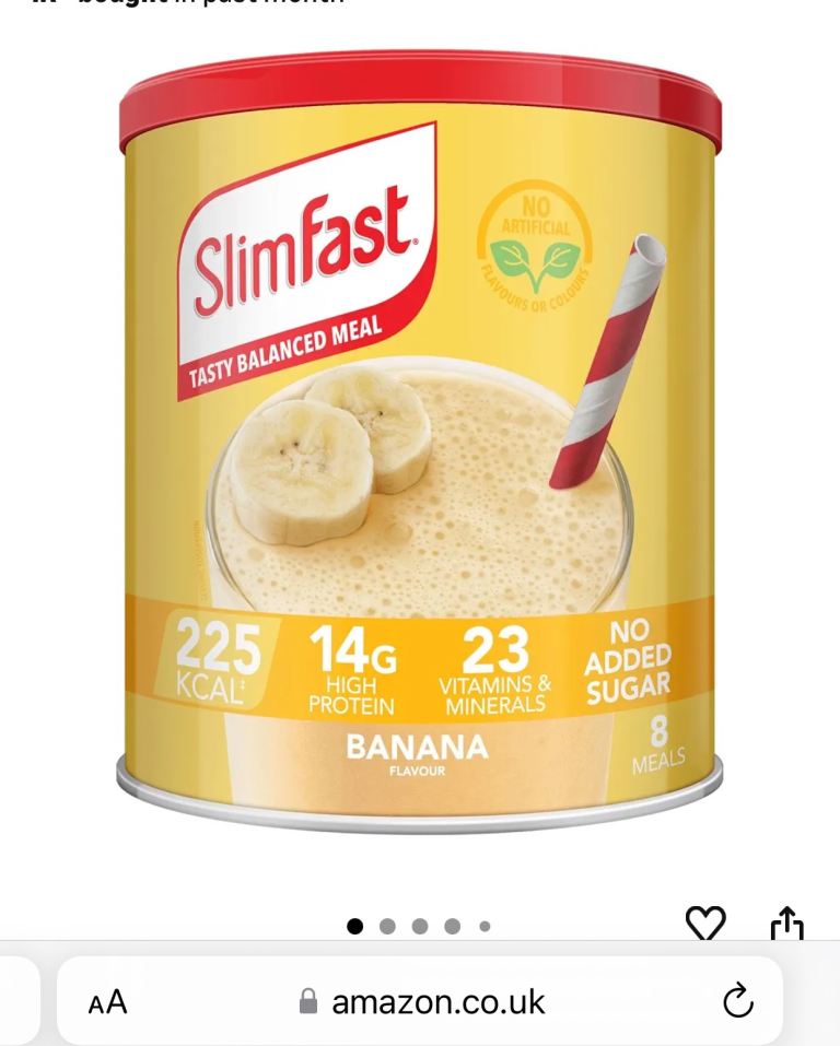 REDUCED NOW ONLY £10  FOR 2 Slim Fast Meal Replacement  Shake