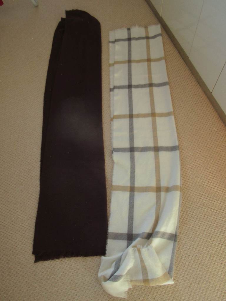 2 x long scarves