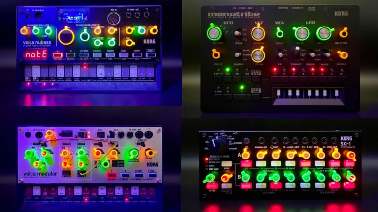 Korg Volca Sample - Tactile UV Reactive Knob Rings.