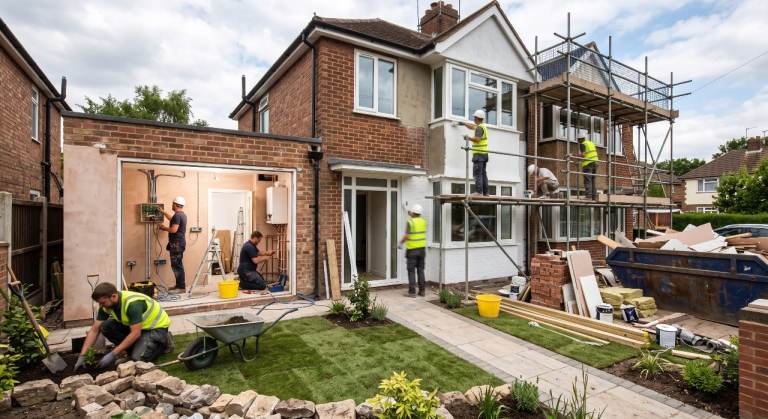 House building work