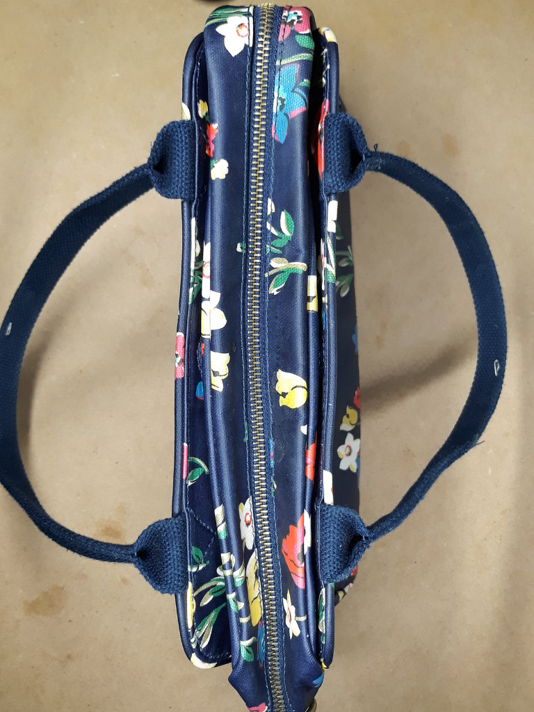 Cath Kidston bag, blue, Floral print