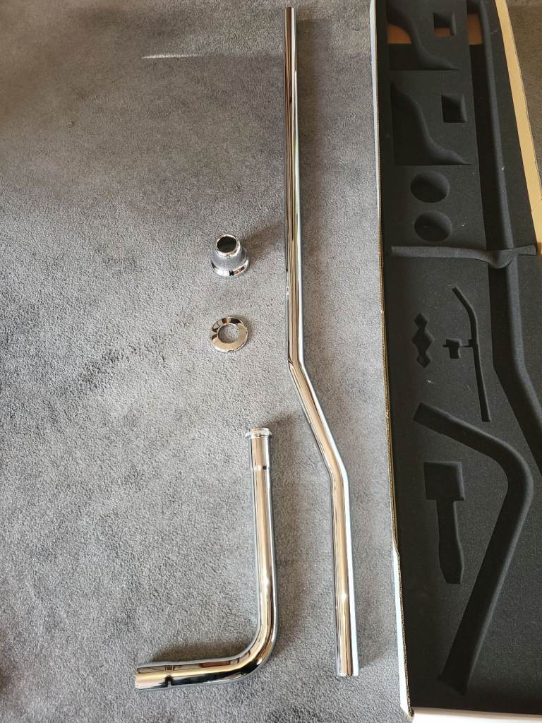 image for HIGH LEVEL CISTERN chrome flush pipe and fittings                