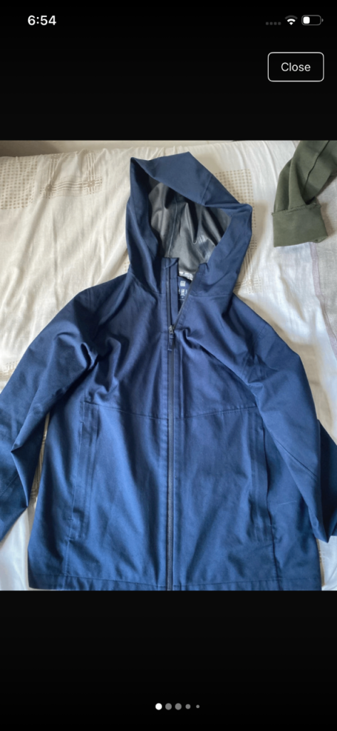 UNIQLO navy  Hooded Rain Jacket 