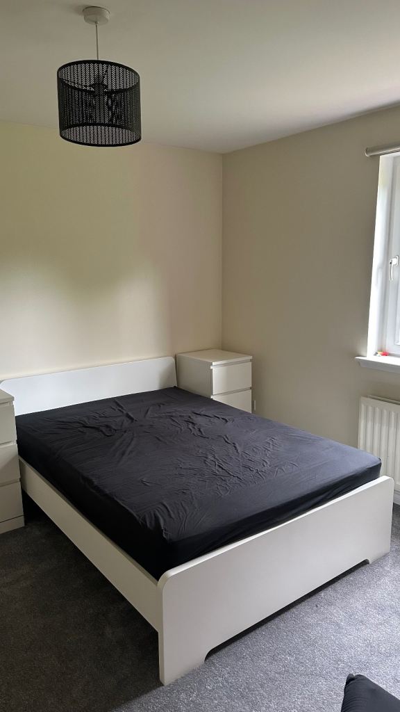 QUICK SALE - White Double Bed Frame – Good Condition