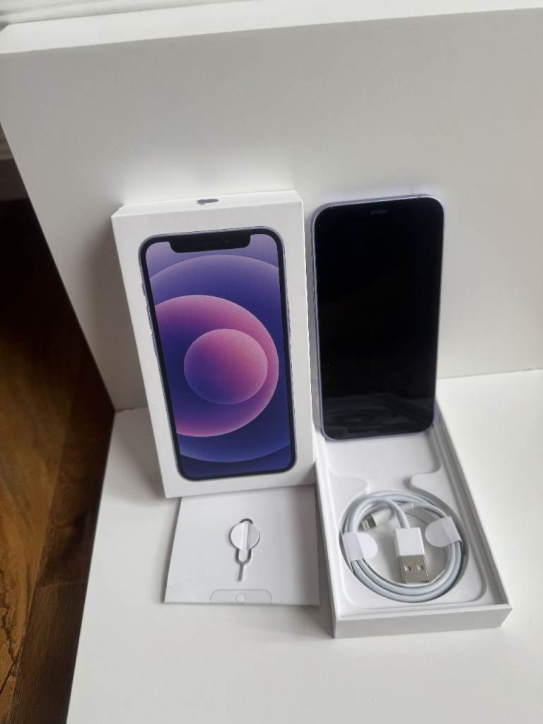 Apple iPhone 12 mini – 64GB Purple (Unlocked) – Mint Condition 