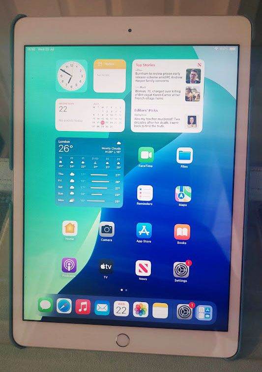 APPLE iPAD 8th Gen  10.2 inch in vgc in case
