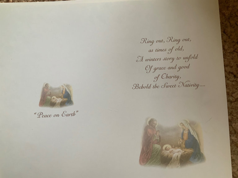 Inserts for Christmas card making 